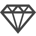 Diamond O SVG Icon